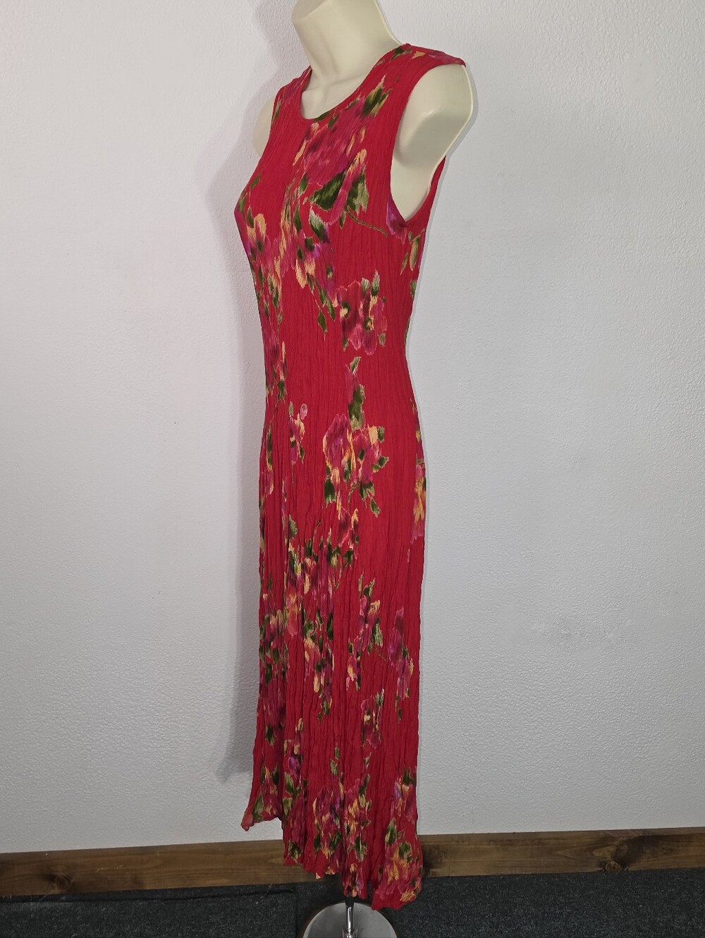 American Angel Dress Midi Tie Back Sleeveless Red Size S Small - Picture 7 of 16